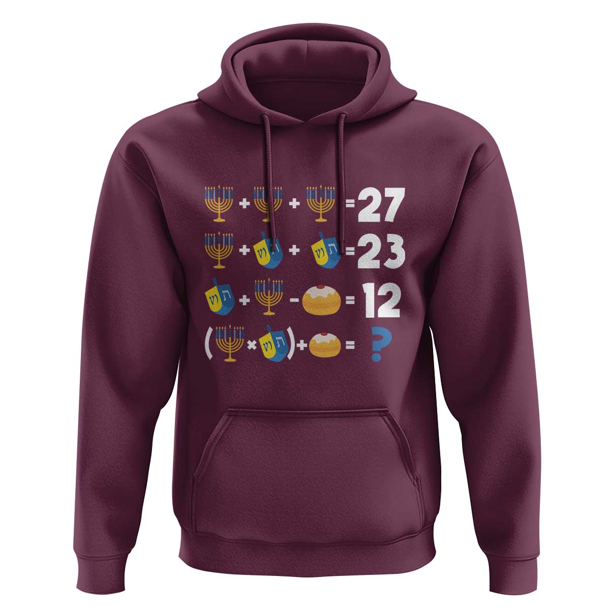 Funny Hanukkah 67 Math Hoodie Teacher Chanukah Six Seven Meme - Wonder Print Shop