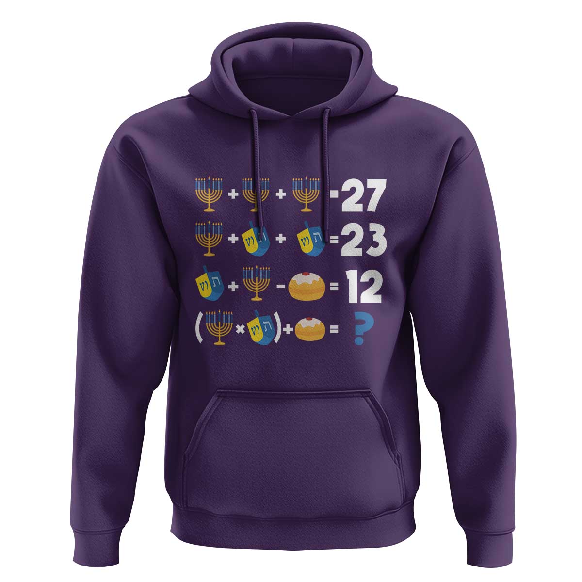 Funny Hanukkah 67 Math Hoodie Teacher Chanukah Six Seven Meme - Wonder Print Shop