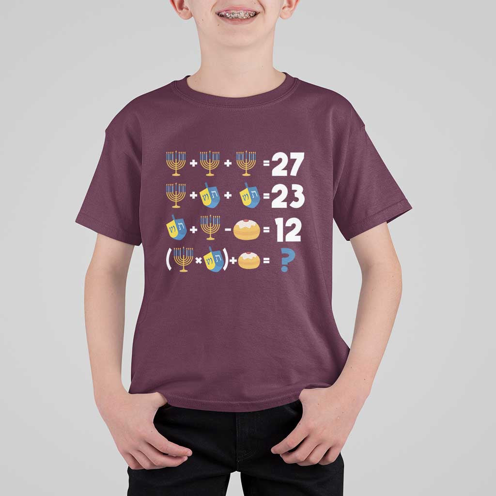 Funny Hanukkah 67 Math T Shirt For Kid Teacher Chanukah Six Seven Meme - Wonder Print Shop