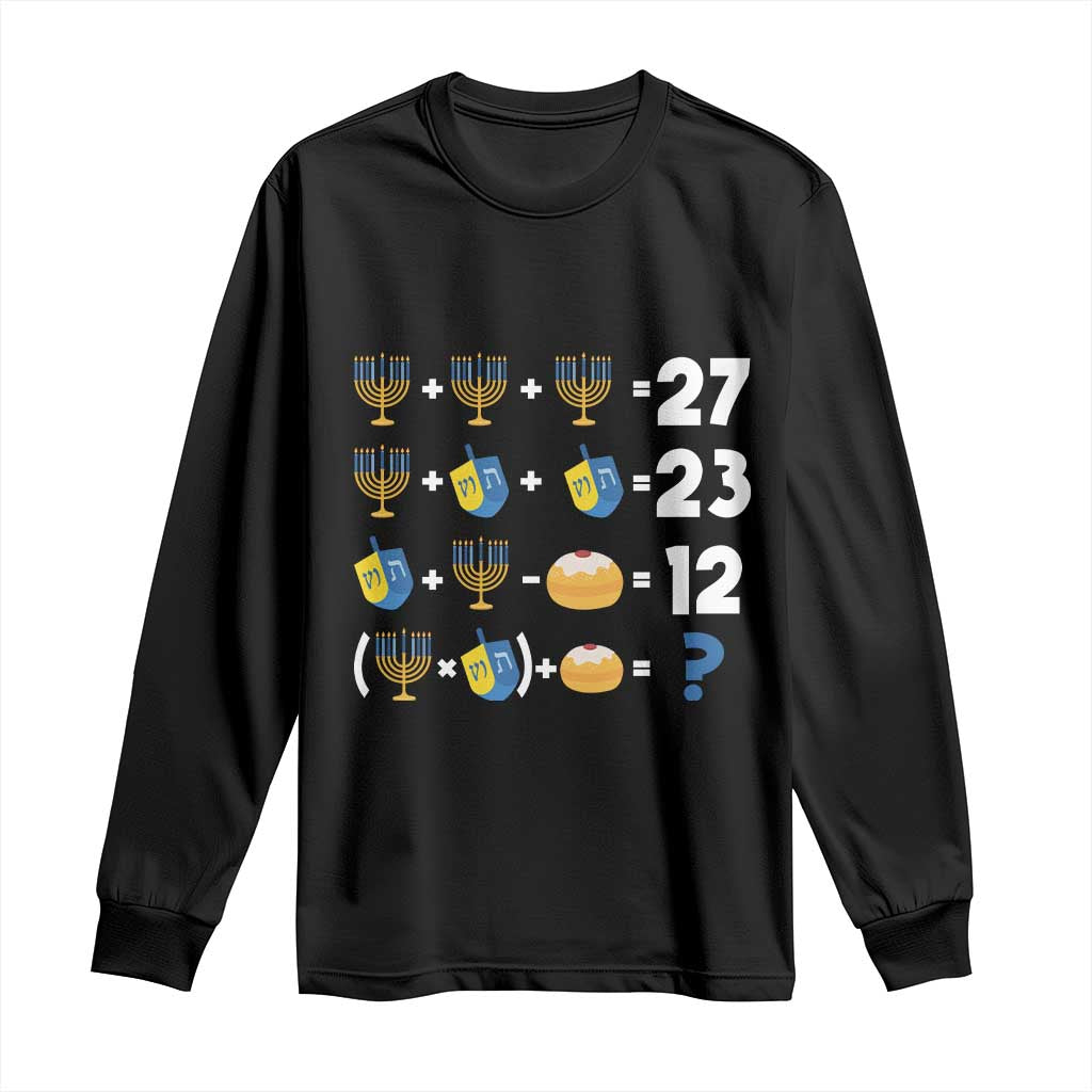 Funny Hanukkah 67 Math Long Sleeve Shirt Teacher Chanukah Six Seven Meme - Wonder Print Shop