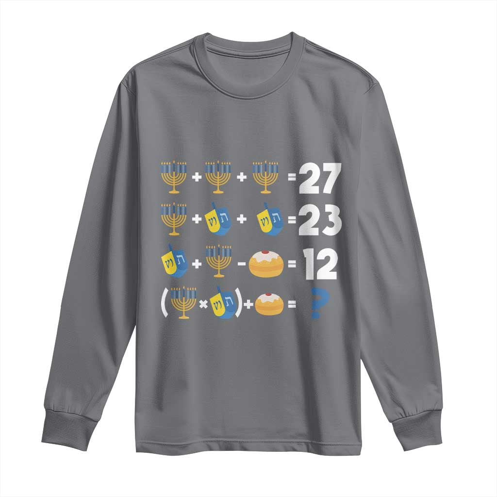 Funny Hanukkah 67 Math Long Sleeve Shirt Teacher Chanukah Six Seven Meme - Wonder Print Shop