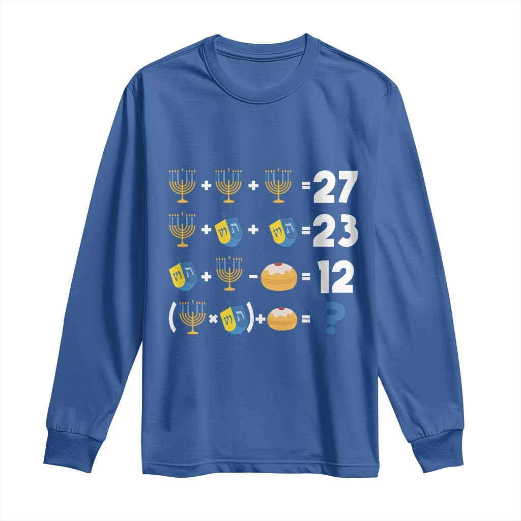 Funny Hanukkah 67 Math Long Sleeve Shirt Teacher Chanukah Six Seven Meme - Wonder Print Shop