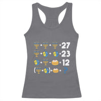 Funny Hanukkah 67 Math Racerback Tank Top Teacher Chanukah Six Seven Meme - Wonder Print Shop
