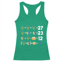 Funny Hanukkah 67 Math Racerback Tank Top Teacher Chanukah Six Seven Meme - Wonder Print Shop