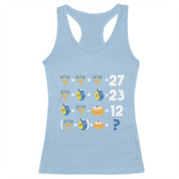 Funny Hanukkah 67 Math Racerback Tank Top Teacher Chanukah Six Seven Meme - Wonder Print Shop
