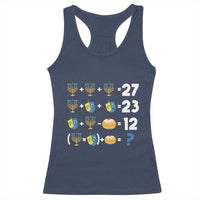 Funny Hanukkah 67 Math Racerback Tank Top Teacher Chanukah Six Seven Meme - Wonder Print Shop