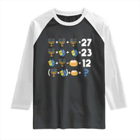 Funny Hanukkah 67 Math Raglan Shirt Teacher Chanukah Six Seven Meme - Wonder Print Shop