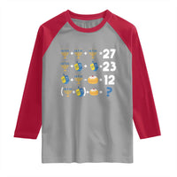Funny Hanukkah 67 Math Raglan Shirt Teacher Chanukah Six Seven Meme - Wonder Print Shop