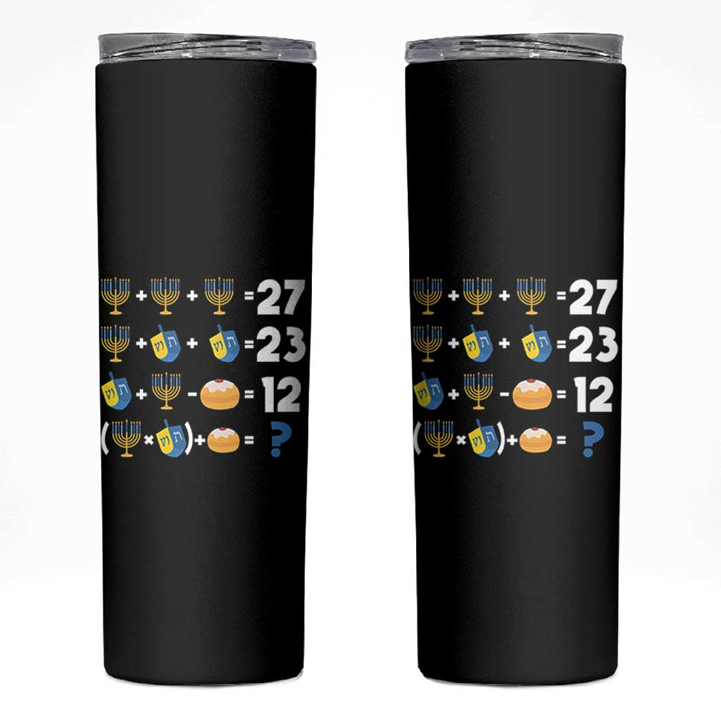 Funny Hanukkah 67 Math Skinny Tumbler Teacher Chanukah Six Seven Meme - Wonder Print Shop