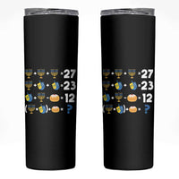 Funny Hanukkah 67 Math Skinny Tumbler Teacher Chanukah Six Seven Meme - Wonder Print Shop