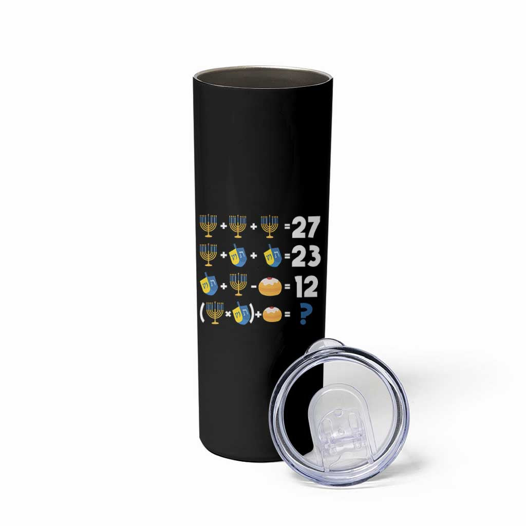 Funny Hanukkah 67 Math Skinny Tumbler Teacher Chanukah Six Seven Meme - Wonder Print Shop