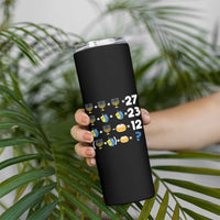 Funny Hanukkah 67 Math Skinny Tumbler Teacher Chanukah Six Seven Meme - Wonder Print Shop