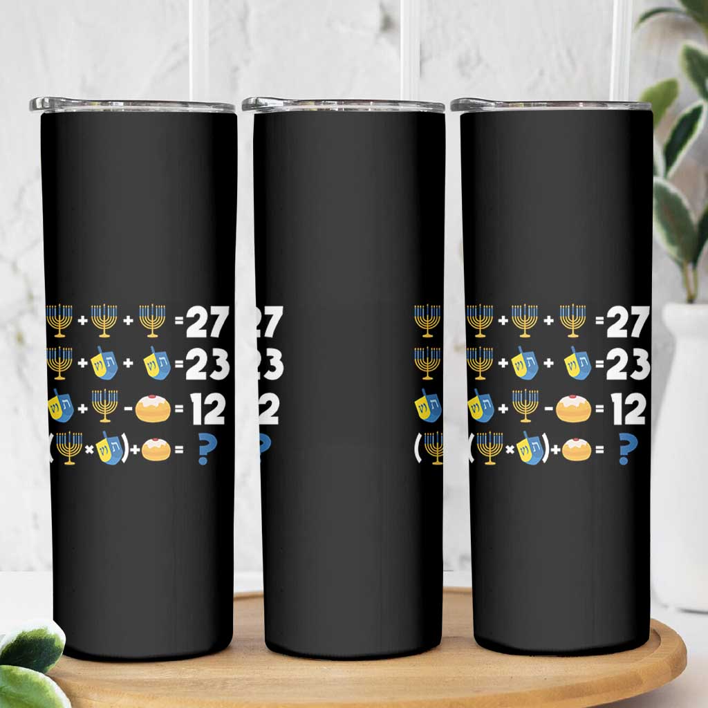 Funny Hanukkah 67 Math Skinny Tumbler Teacher Chanukah Six Seven Meme - Wonder Print Shop
