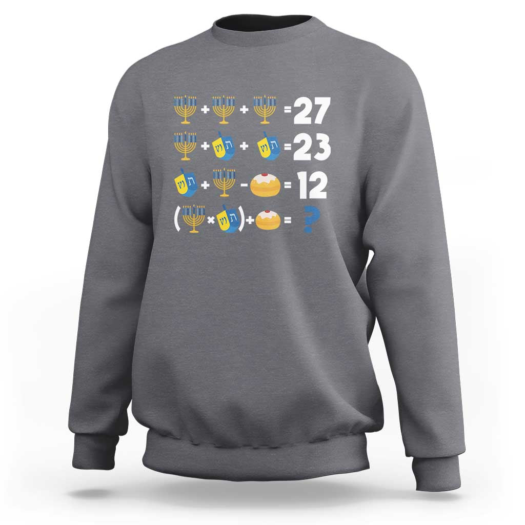 Funny Hanukkah 67 Math Sweatshirt Teacher Chanukah Six Seven Meme - Wonder Print Shop