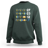 Funny Hanukkah 67 Math Sweatshirt Teacher Chanukah Six Seven Meme - Wonder Print Shop