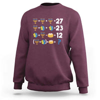 Funny Hanukkah 67 Math Sweatshirt Teacher Chanukah Six Seven Meme - Wonder Print Shop