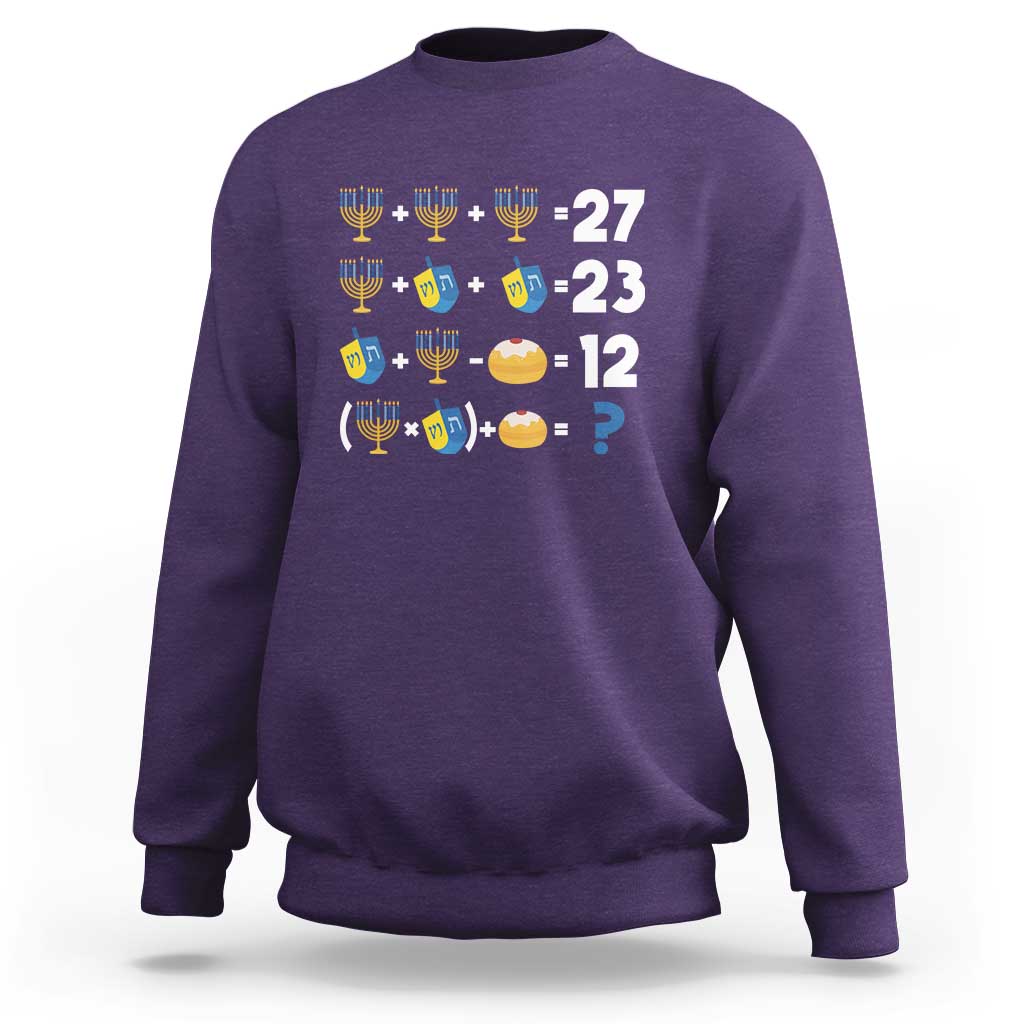 Funny Hanukkah 67 Math Sweatshirt Teacher Chanukah Six Seven Meme - Wonder Print Shop