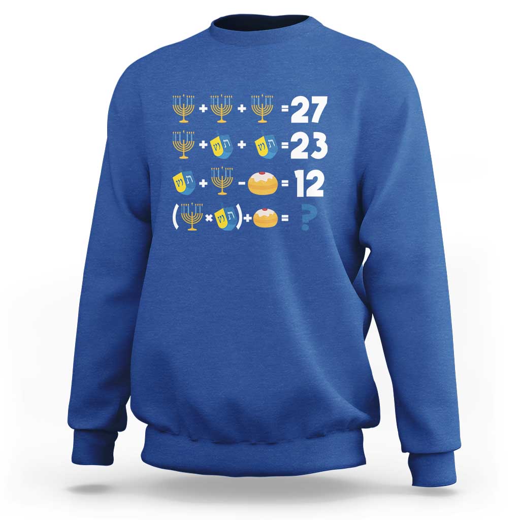 Funny Hanukkah 67 Math Sweatshirt Teacher Chanukah Six Seven Meme - Wonder Print Shop