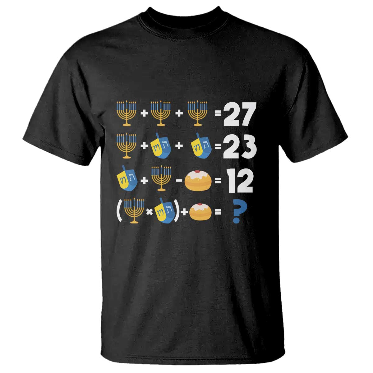 Funny Hanukkah 67 Math T Shirt Teacher Chanukah Six Seven Meme - Wonder Print Shop