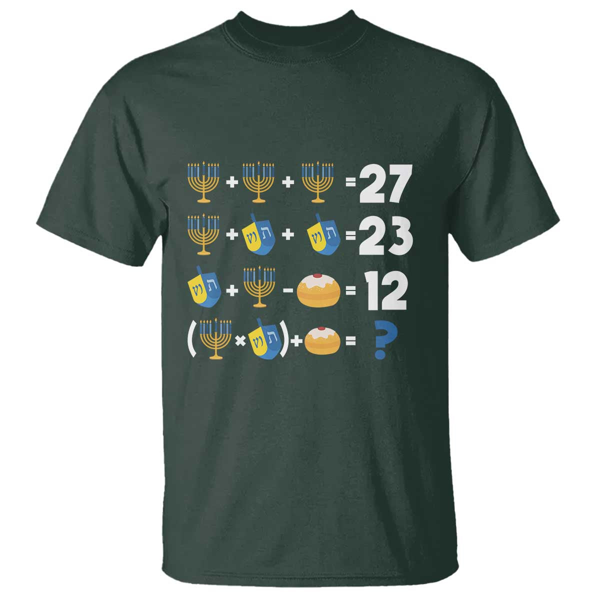Funny Hanukkah 67 Math T Shirt Teacher Chanukah Six Seven Meme - Wonder Print Shop