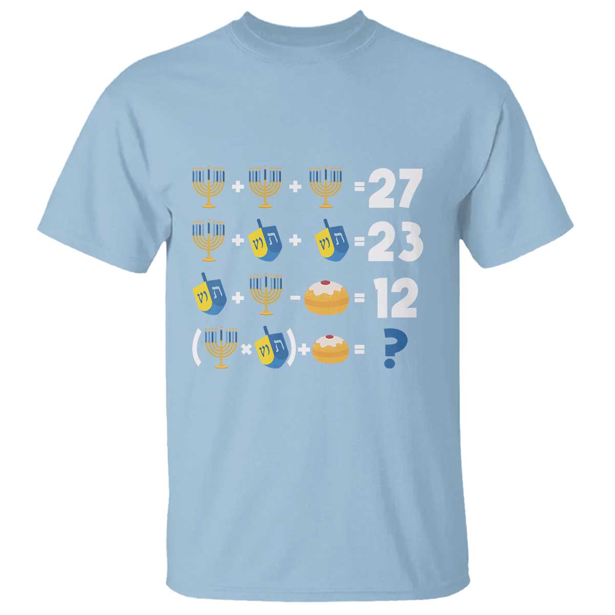 Funny Hanukkah 67 Math T Shirt Teacher Chanukah Six Seven Meme - Wonder Print Shop