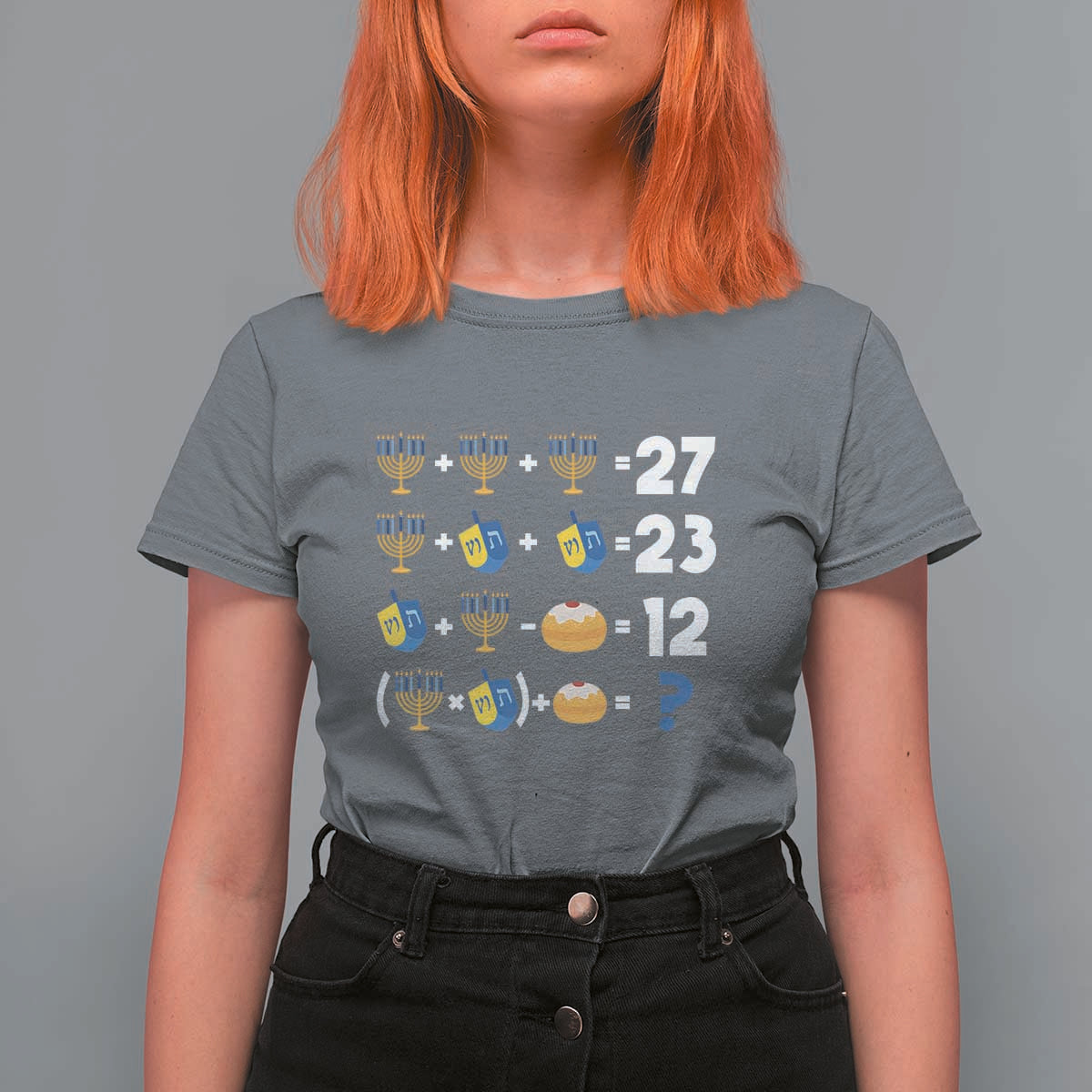 Funny Hanukkah 67 Math T Shirt For Women Teacher Chanukah Six Seven Meme - Wonder Print Shop