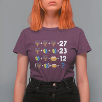 Funny Hanukkah 67 Math T Shirt For Women Teacher Chanukah Six Seven Meme - Wonder Print Shop