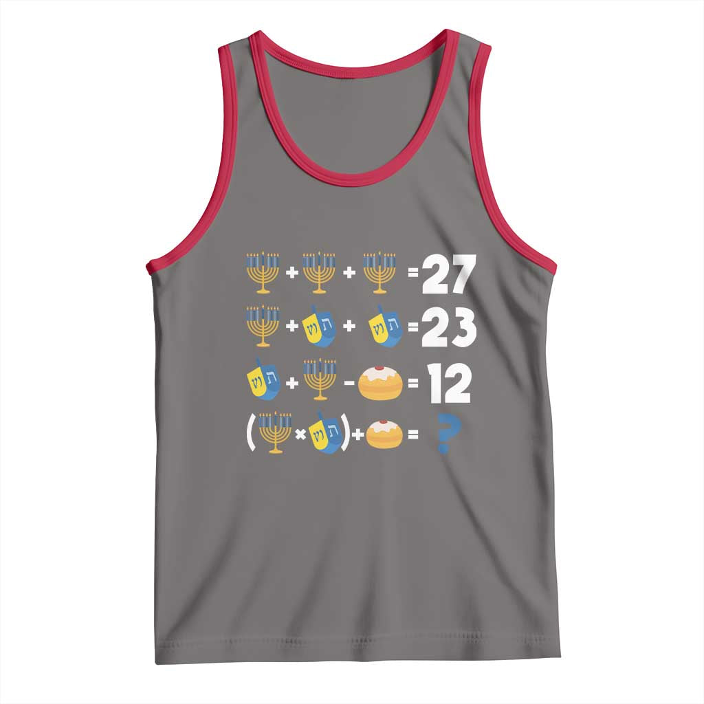 Funny Hanukkah 67 Math Tank Top Teacher Chanukah Six Seven Meme - Wonder Print Shop