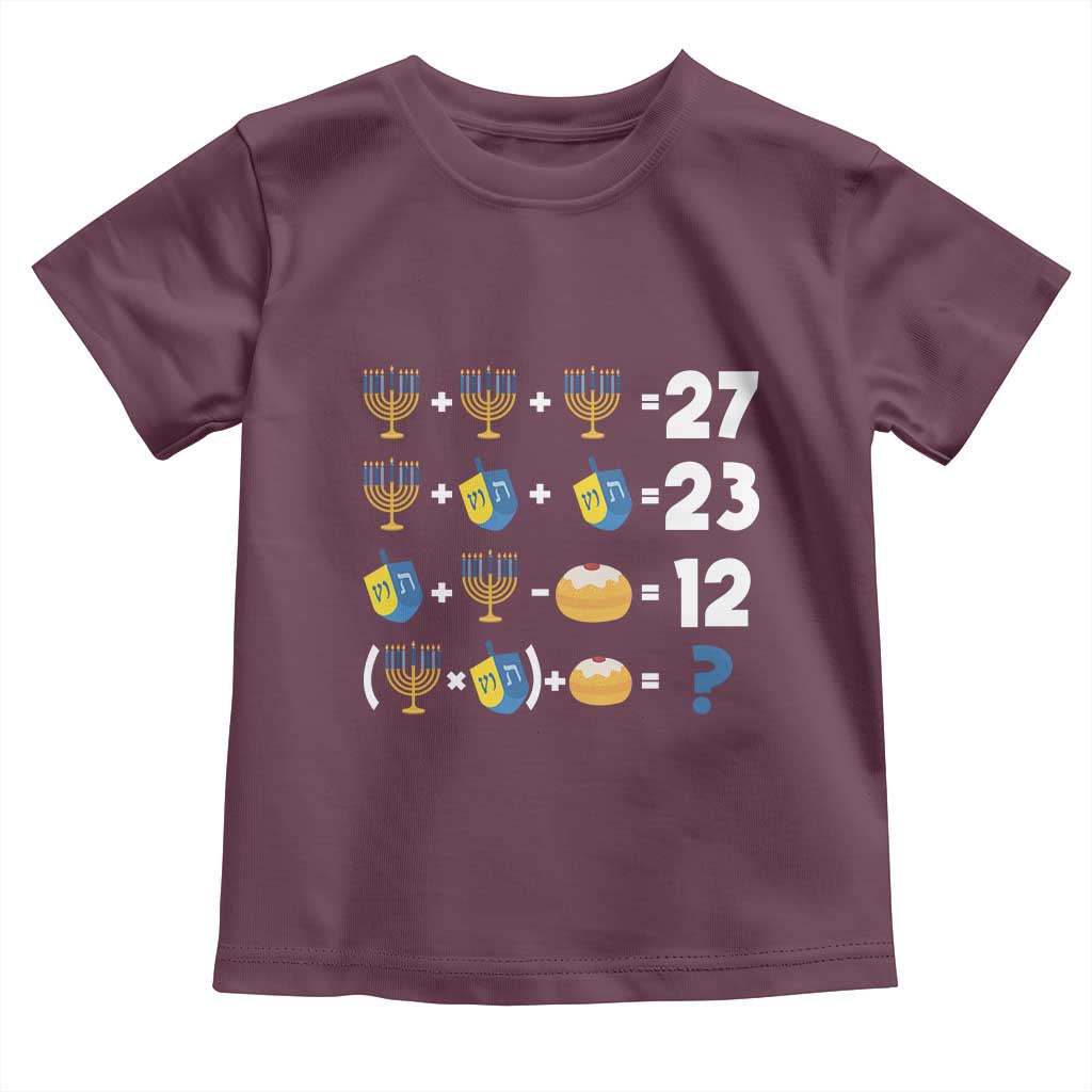 Funny Hanukkah 67 Math Toddler T Shirt Teacher Chanukah Six Seven Meme - Wonder Print Shop