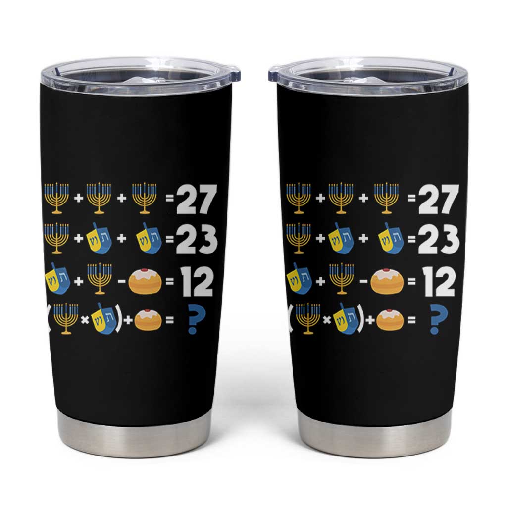 Funny Hanukkah 67 Math Tumbler Cup Teacher Chanukah Six Seven Meme - Wonder Print Shop