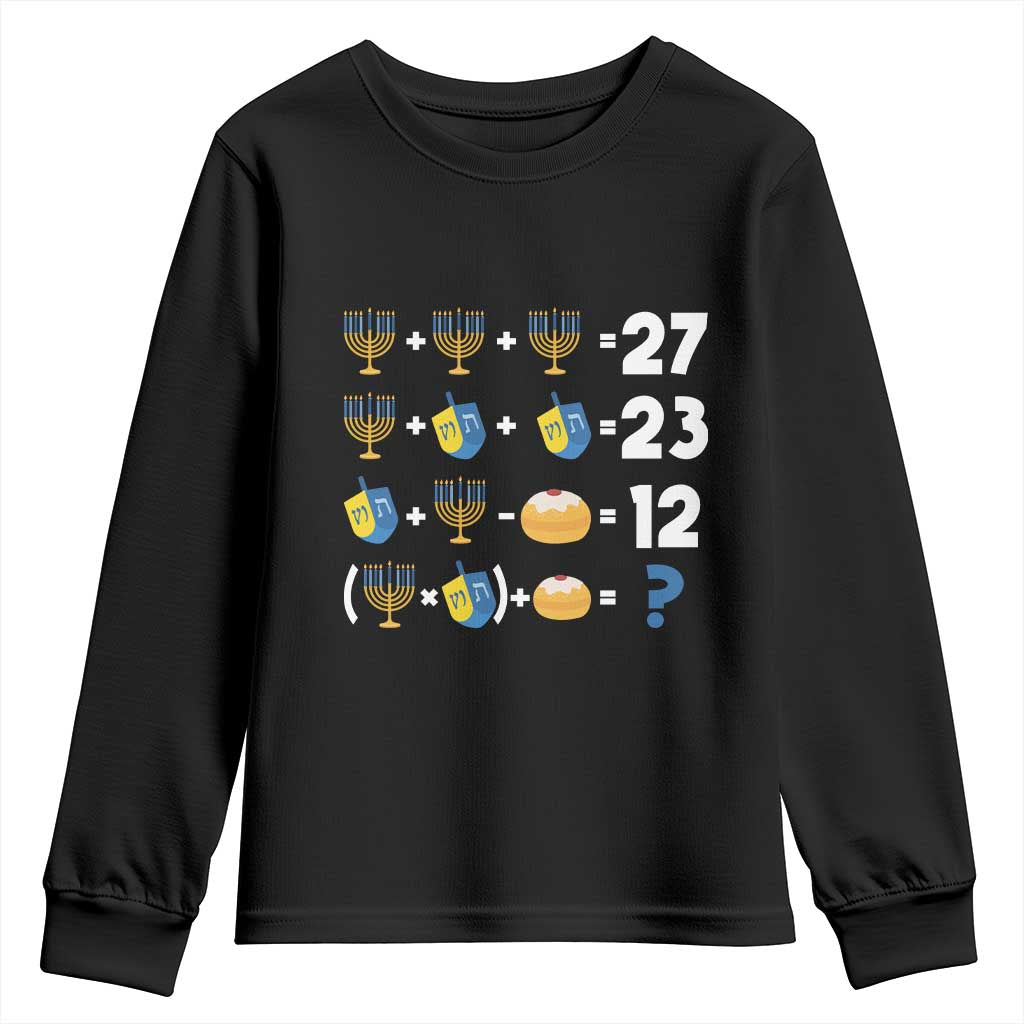 Funny Hanukkah 67 Math Youth Sweatshirt Teacher Chanukah Six Seven Meme - Wonder Print Shop