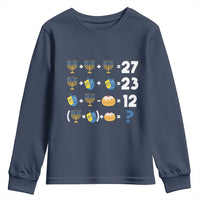 Funny Hanukkah 67 Math Youth Sweatshirt Teacher Chanukah Six Seven Meme - Wonder Print Shop