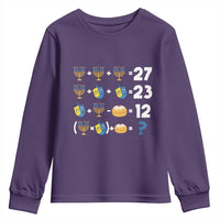 Funny Hanukkah 67 Math Youth Sweatshirt Teacher Chanukah Six Seven Meme - Wonder Print Shop