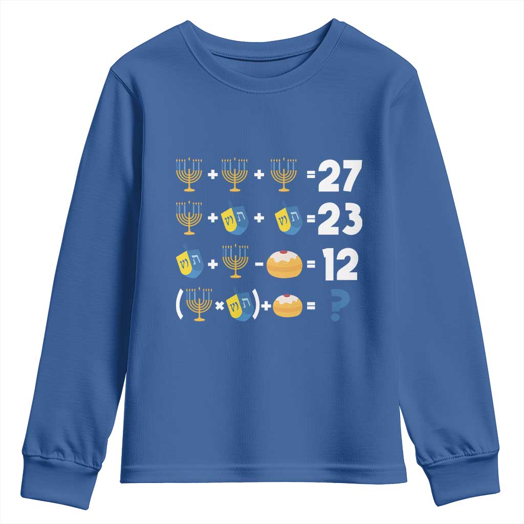 Funny Hanukkah 67 Math Youth Sweatshirt Teacher Chanukah Six Seven Meme - Wonder Print Shop