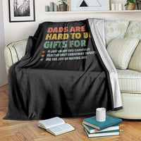 Dads Are Hard To Buy Gifts For Christmas Throw Blanket Funny Father's Day Ugly Xmas - Wonder Print Shop