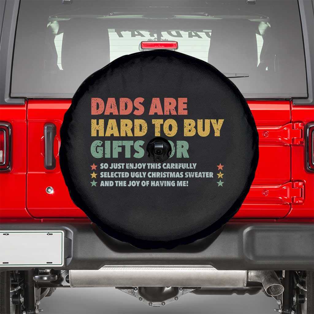 Dads Are Hard To Buy Gifts For Christmas Spare Tire Cover Funny Father's Day Ugly Xmas - Wonder Print Shop