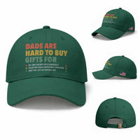 Dads Are Hard To Buy Gifts For Christmas Baseball Cap Funny Father's Day Ugly Xmas