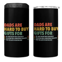 Dads Are Hard To Buy Gifts For Christmas 4 in 1 Can Cooler Tumbler Funny Father's Day Ugly Xmas - Wonder Print Shop