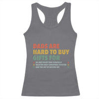 Dads Are Hard To Buy Gifts For Christmas Racerback Tank Top Funny Father's Day Ugly Xmas - Wonder Print Shop