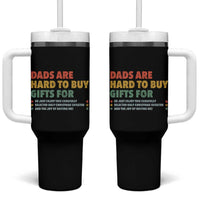 Dads Are Hard To Buy Gifts For Christmas Tumbler With Handle Funny Father's Day Ugly Xmas - Wonder Print Shop