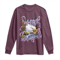 Funny Eagle Bald And Majestic Long Sleeve Shirt Vintage Storm Thunder