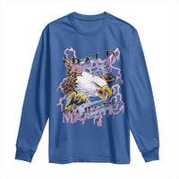 Funny Eagle Bald And Majestic Long Sleeve Shirt Vintage Storm Thunder