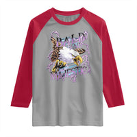 Funny Eagle Bald And Majestic Raglan Shirt Vintage Storm Thunder