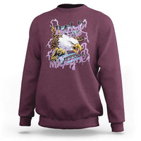 Funny Eagle Bald And Majestic Sweatshirt Vintage Storm Thunder - Wonder Print Shop