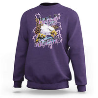 Funny Eagle Bald And Majestic Sweatshirt Vintage Storm Thunder - Wonder Print Shop
