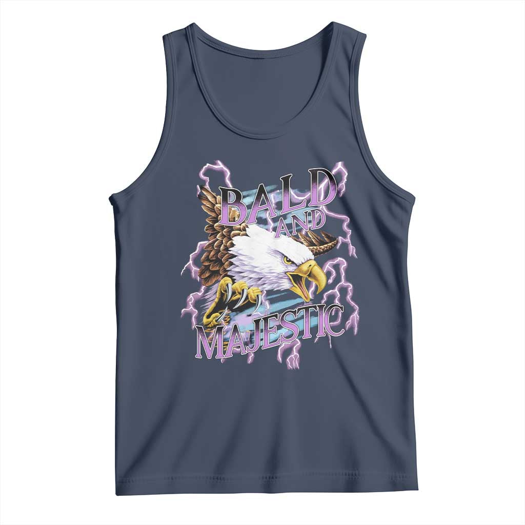 Funny Eagle Bald And Majestic Tank Top Vintage Storm Thunder