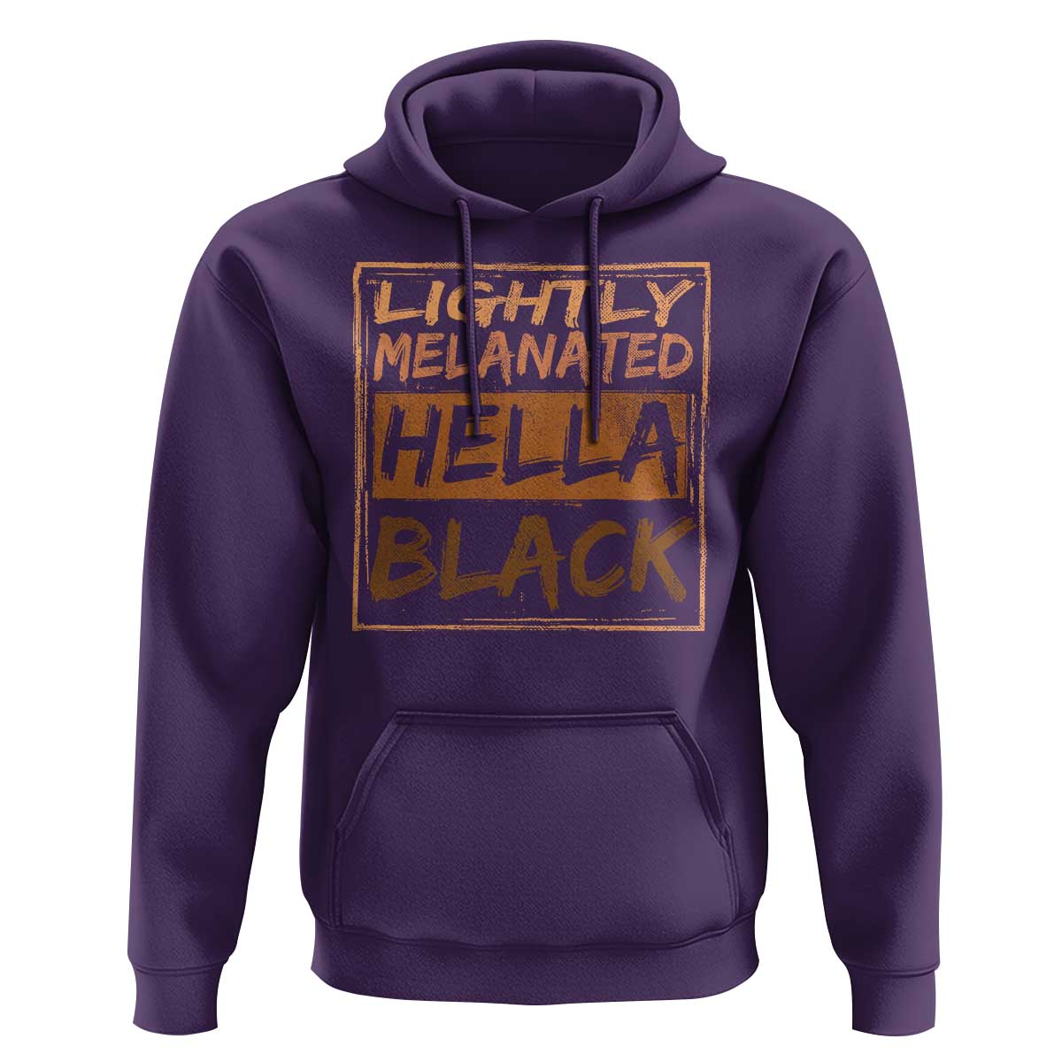 Lightly Melanated Hella Black Hoodie Melanin African Pride Black History