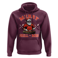 Funny Christmas Grilling Santa Hoodie Merry Grill-Mas BBQ