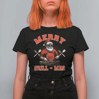 Funny Christmas Grilling Santa T Shirt For Women Merry Grill-Mas BBQ - Wonder Print Shop