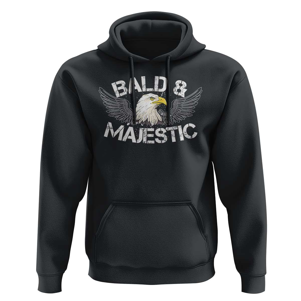 Funny Eagle Bald And Majestic Hoodie Eagle Grandpa Dad Joke